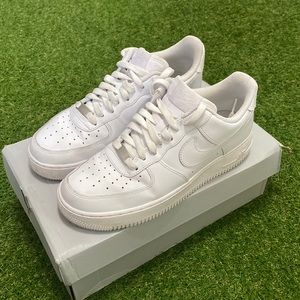 Nike Air Force 1 Used Original Box Women’s Size 9.5 color: White 100% Authentic